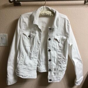 White Denim Jacket - Classic Women's Trucker